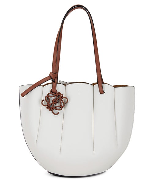 Shell small leather tote bag, Loewe